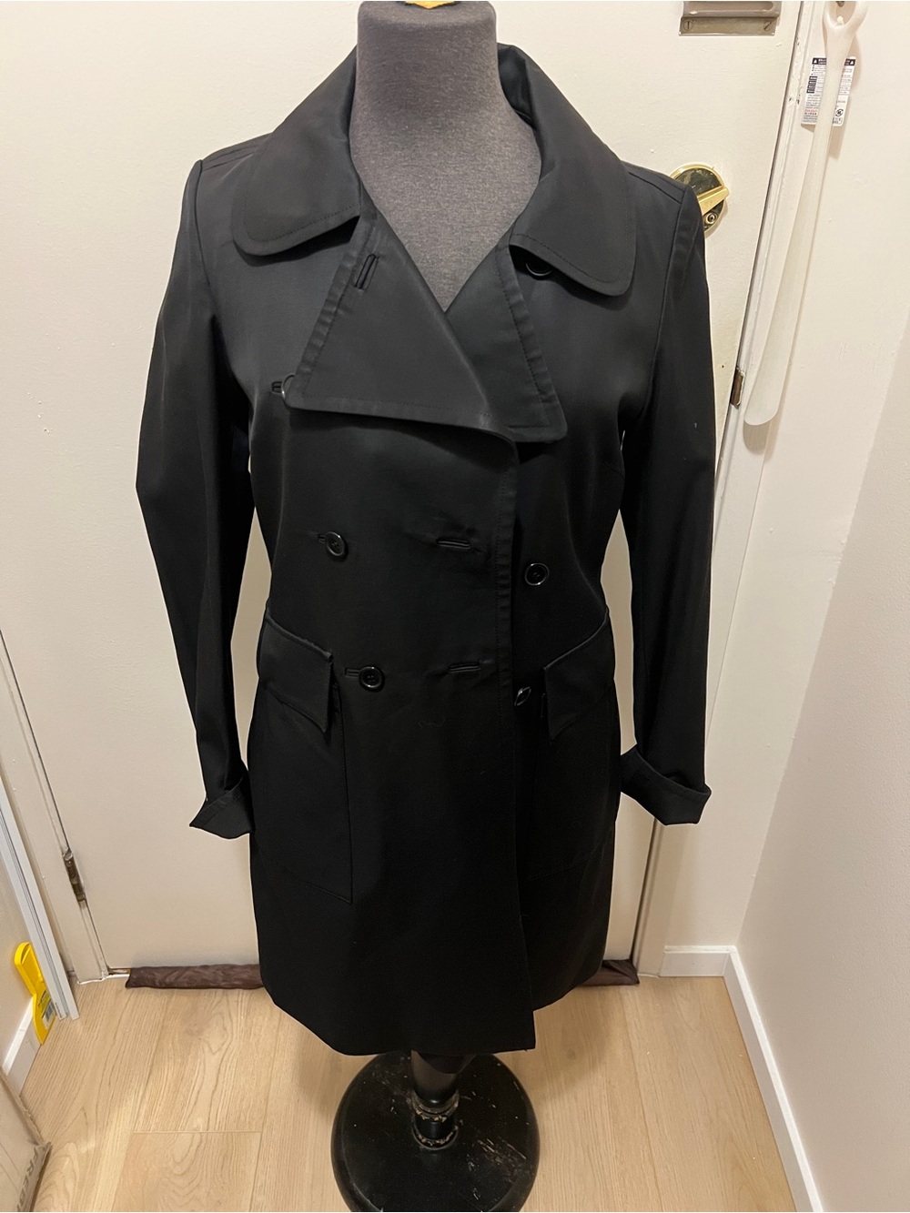 By Malene Birger black trench coat S
